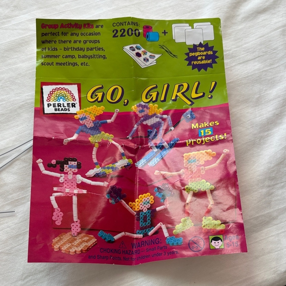Perler Beads Go, Girl! Activity Craft Kit. Y2K